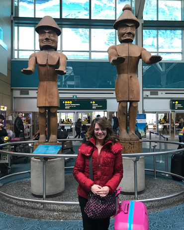 Atterrata nell'aeroporto di Vancouver