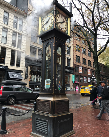 Orologio a vapore nel quartiere storico di Gastown