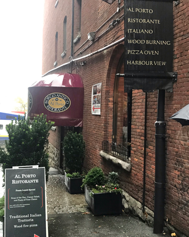 Ristorante italiano nel centro storico di Gastown