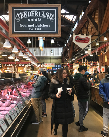 Una delle corsie del Mercato Pubblico di Granville Island